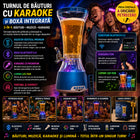 Turn Dozator Băuturi 3 în 1 cu Boxă Bluetooth 5.0, Karaoke, Microfon și Lumini LED RGB
