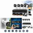 Sistem Supraveghere Video CCTV cu DVR 4 Canale și 4 Camere 600 TVL, Infraroșu, Acces Telefon, HDMI și VGA