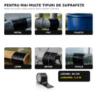 Banda Adezivă Reparatoare Flex Tape 1,5 m x 30 cm, Impermeabilă, pentru Etanșare și Reparații