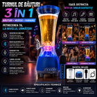 Turn Dozator Băuturi 3 în 1 cu Boxă Bluetooth 5.0, Karaoke, Microfon și Lumini LED RGB