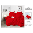 Lenjerie de Pat 4 Piese cu Cearșaf Elastic 180x200 cm, Damasc Egiptean, Uni, Culoare la Alegere